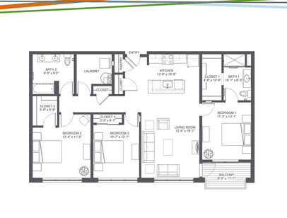 Bedford: Beds - 3: Baths - 2: SqFt Range - 1422 to