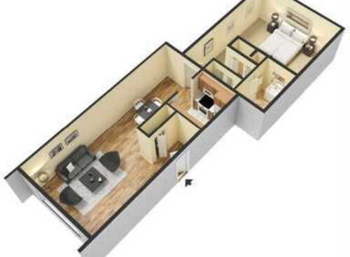 The Congeree - Renovated: Beds - 1: Baths - 1: SqFt Range - 750 to 750