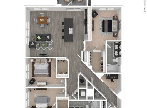 D02 3D Floor Plan