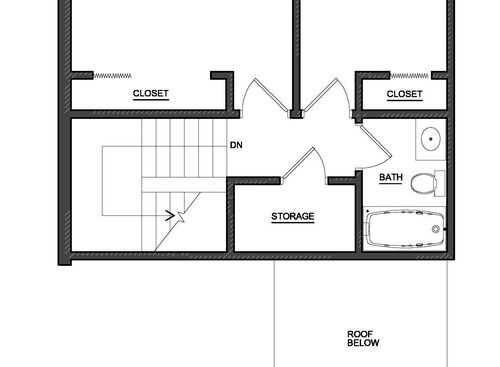 Three Bedroom: Beds - 3: Baths - 1: SqFt Range - 1207 to 1207