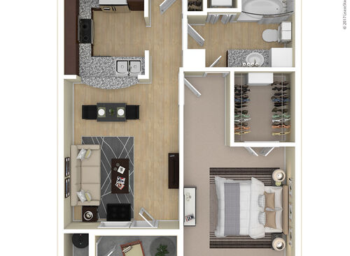 Antiqua: Beds - 1: Baths - 1: SqFt Range - 730 to 730