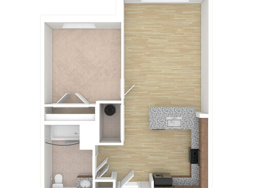 1 Bedroom - 1A-1: Beds - 1: Baths - 1: SqFt Range - 646 to