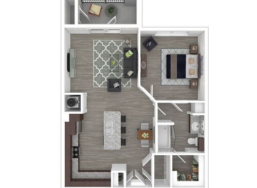 A1: Beds - 1: Baths - 1: SqFt Range - 804 to 804