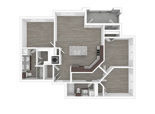 C1: Beds - 3: Baths - 2: SqFt Range - 1164 to 1164