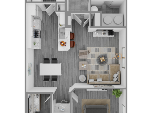 Amalfi: Beds - 1: Baths - 1: SqFt Range - 727 to 727