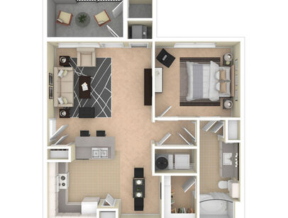A1: Beds - 1: Baths - 1: SqFt Range - 725 to 725