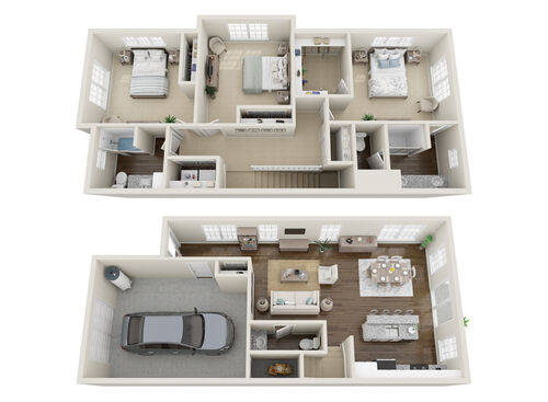 The Dogwood: Beds - 3: Baths - 2.5: SqFt Range - 1791 to 1791