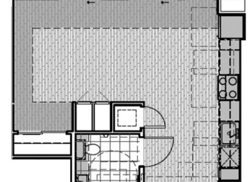 Studio: Beds - Studio: Baths - 1: SqFt Range - 576 to