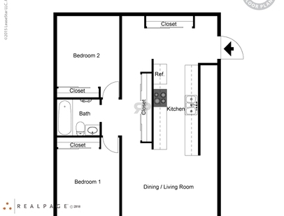 2 Bedroom: Beds - 2: Baths - 1: SqFt Range - 0 to 0