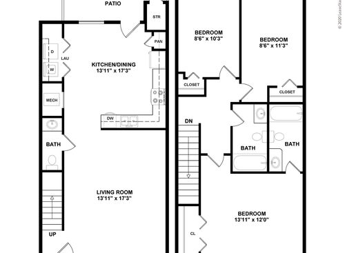 3X2.5 2D Floor Plan