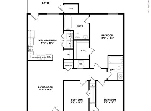 3x2 2D Floor Plan