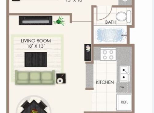 Aqua: Beds - Studio: Baths - 1: SqFt Range - 545 to 545