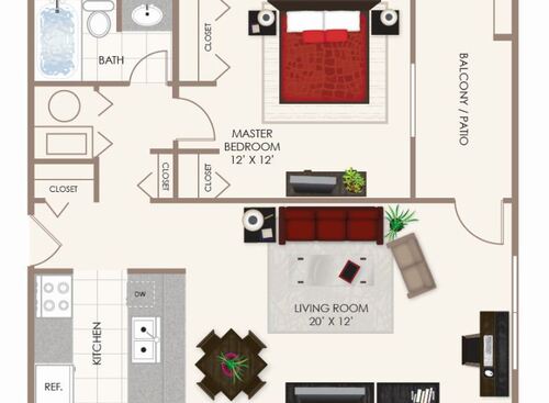 Cobalt: Beds - 1: Baths - 1: SqFt Range - 624 to 624