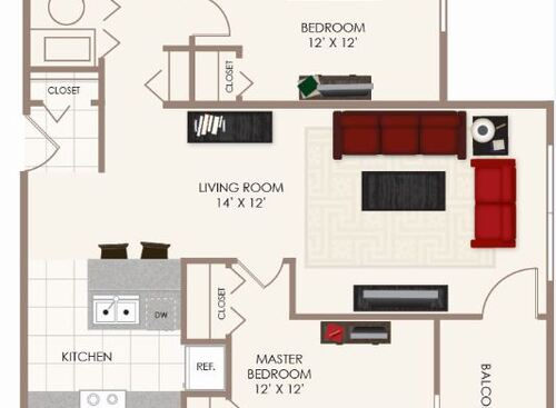 Sapphire: Beds - 2: Baths - 2: SqFt Range - 888 to 888