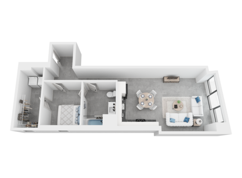 Branch - 1 Bedroom, 1 Bathroom, 903 sq. ft.