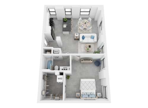 Fitzgerald - 1 Bedroom, 1 Bathroom, 821 sq. ft.