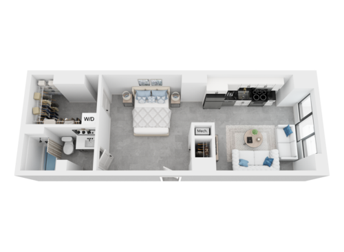 Spencer - Studio, 1 Bathroom, 622 sq. ft.