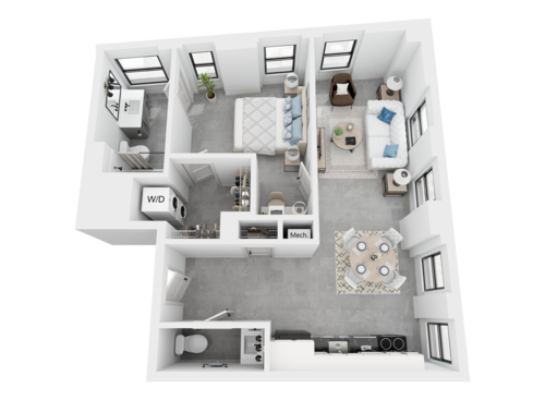 Woolf - 1 Bedroom, 1 Bathroom, 712 sq. ft.