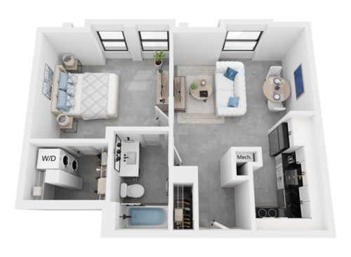 Zora - 1 Bedroom, 1 Bathroom, 657 sq. ft.