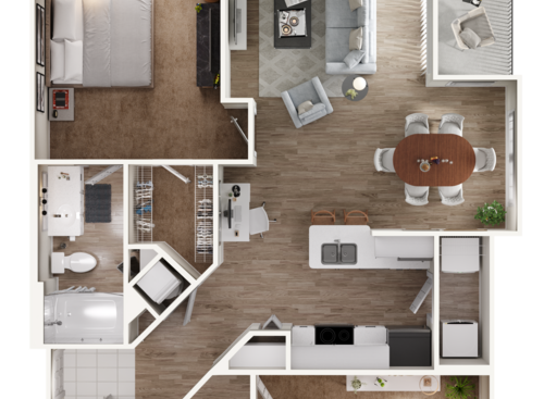 The Teatable: Beds - 2: Baths - 2: SqFt Range - 1100 to 1100