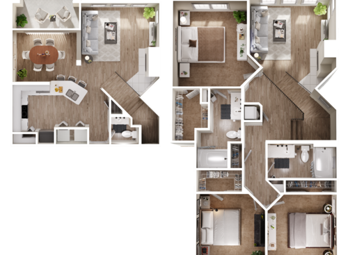 The Flagler: Beds - 3: Baths - 2: SqFt Range - 1475 to 1475