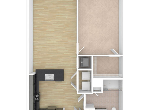 Forge - 1 Bedroom, 1 Bath, 768 sq. ft. - 3D Unfurnished