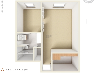 1 Bd/1 Bath/Cab.: Beds - 1: Baths - 1: SqFt Range - 523 to 523