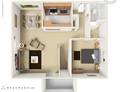 1 Bd/1 Bath/Med.: Beds - 1: Baths - 1: SqFt Range - 816 to 816
