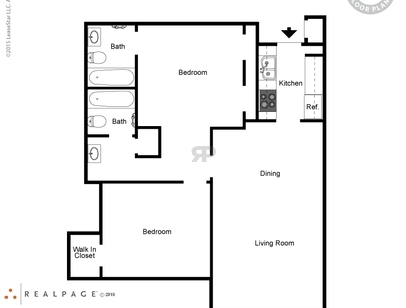 2 Bd/2 Bath/Sm.: Beds - 2: Baths - 2: SqFt Range - 1000 to 1000