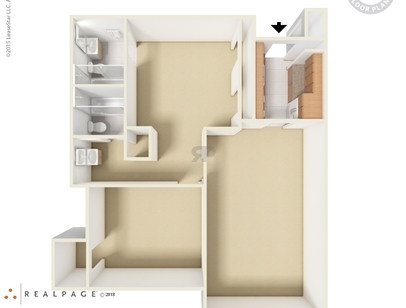 2 Bd/2 Bath/Sm.: Beds - 2: Baths - 2: SqFt Range - 1000 to 1000