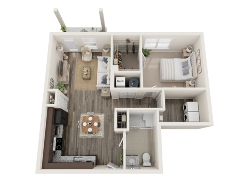 Riverside - 1Bedroom, 1 Bathroom