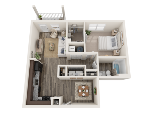 Crestwave - 1Bedroom, 1 Bathroom