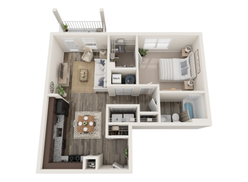 Helmstead - 1Bedroom, 1 Bathroom