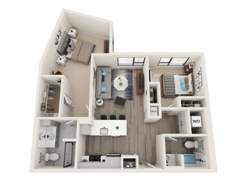 Antlia - 2 Bedroom Floor Plan