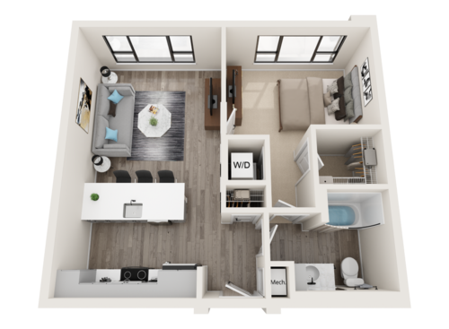 Ara - 1 Bedroom Floor Plan