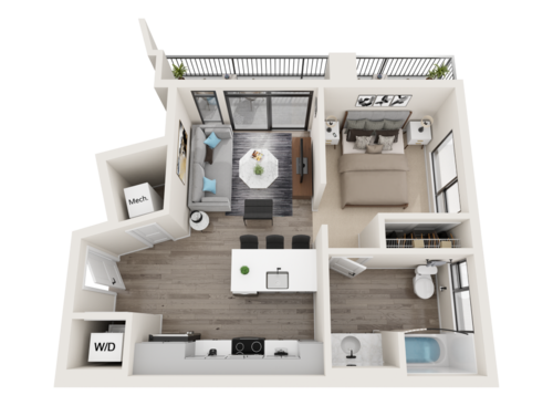 Capricornus - Studio Floor Plan