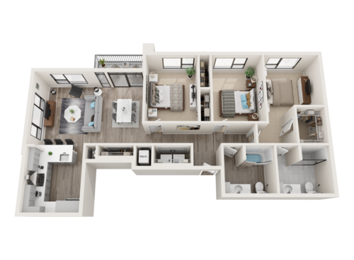 Ursa - 3 Bedroom Floor Plan