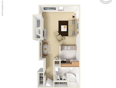 Studio: Beds - 1: Baths - 1: SqFt Range - 512 to 512