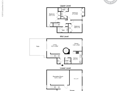 3 Bd 21/2 Bt Freestand F/P: Beds - 3: Baths - 2.5: SqFt Range - 1727 to 1727