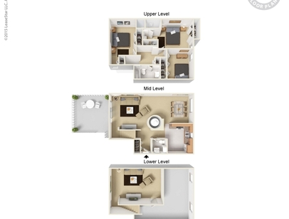 3 Bd 21/2 Bt Freestand F/P: Beds - 3: Baths - 2.5: SqFt Range - 1727 to 1727