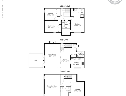 3BD 21/2BT FIREPLACE: Beds - 3: Baths - 2.5: SqFt Range - 2072 to 2072