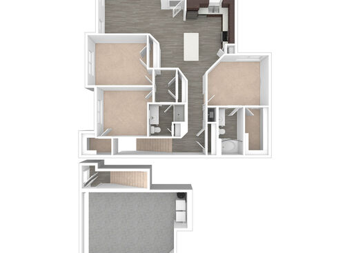 Brighton - Upper: Beds - 3: Baths - 2: SqFt Range - 1370 to 1370