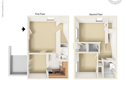 2 Bd/1.5 Bath/Patio: Beds - 2: Baths - 1.5: SqFt Range - 900 to 900