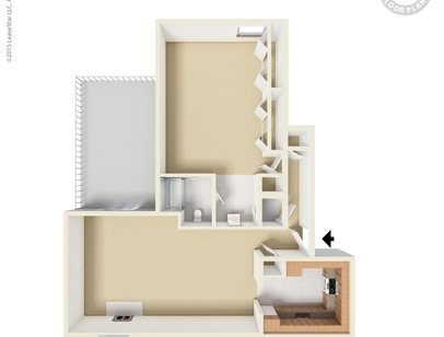 One Bedroom Fp Dining: Beds - 1: Baths - 1: SqFt Range - 761 to 761