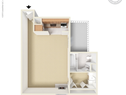 Studio Fireplace: Beds - 1: Baths - 1: SqFt Range - 626 to 626