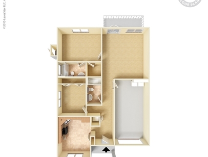A: Beds - 2: Baths - 2: SqFt Range - 1569 to 1569