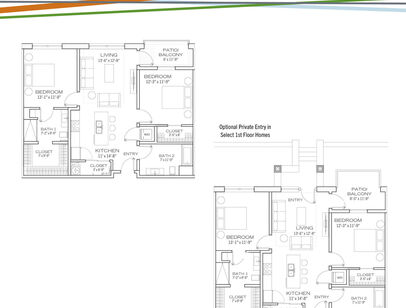 Irvin: Beds - 2: Baths - 2: SqFt Range - 1070 to 1070