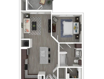 A1: Beds - 1: Baths - 1: SqFt Range - 695 to 695