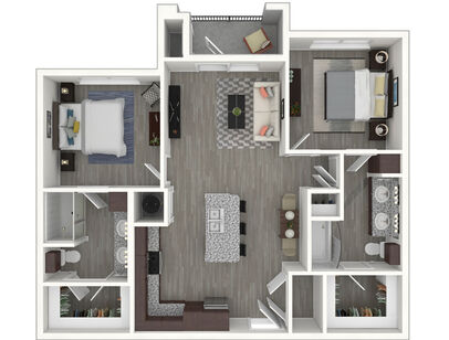 B1: Beds - 2: Baths - 2: SqFt Range - 1005 to 1005