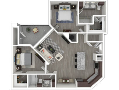 B2: Beds - 2: Baths - 2: SqFt Range - 1005 to 1005